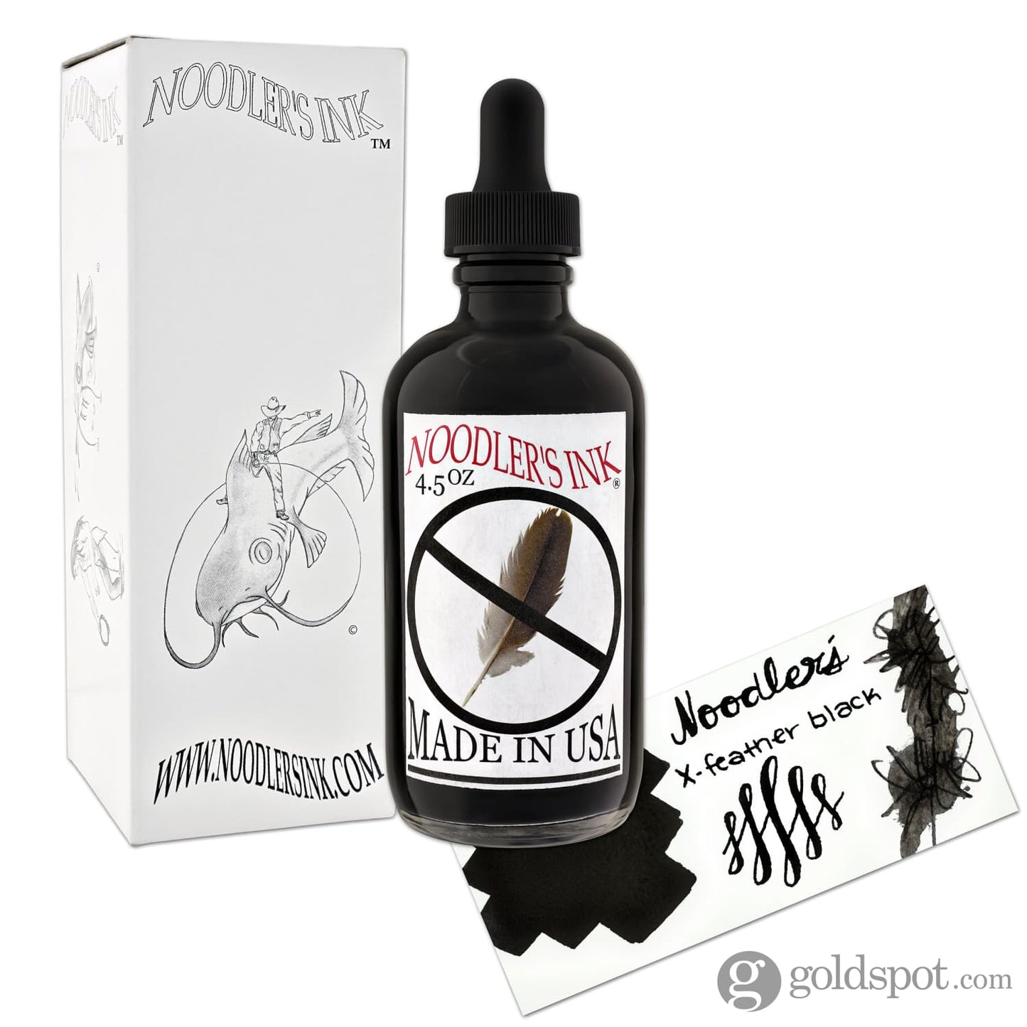 Noodler’s Bottled Ink in X-Feather Black 4.5oz Bottled Ink