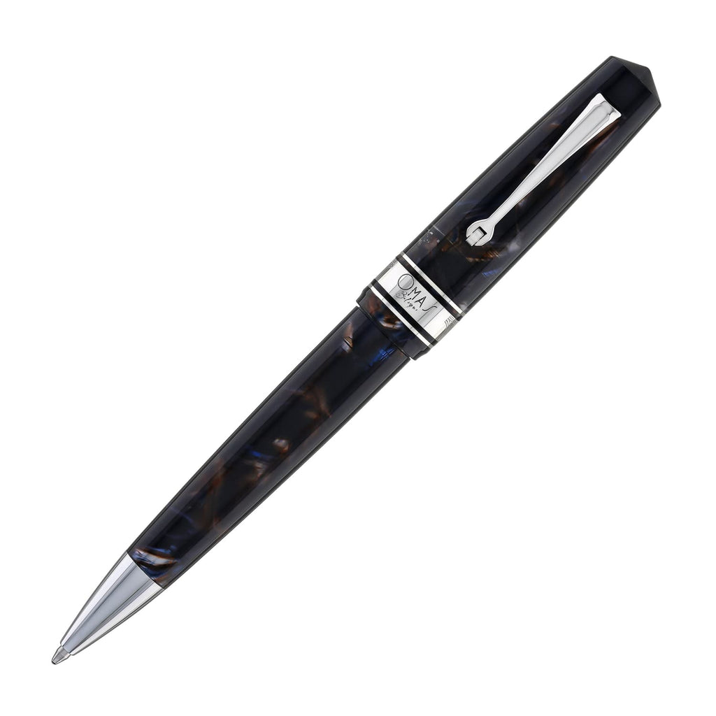 Omas Bologna Ballpoint Pen in Galassia with Silver Trim Ballpoint Pens