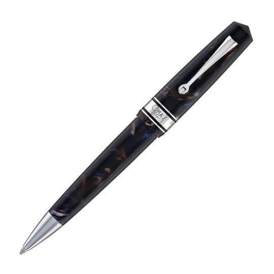 Omas Bologna Ballpoint Pen in Galassia with Silver Trim