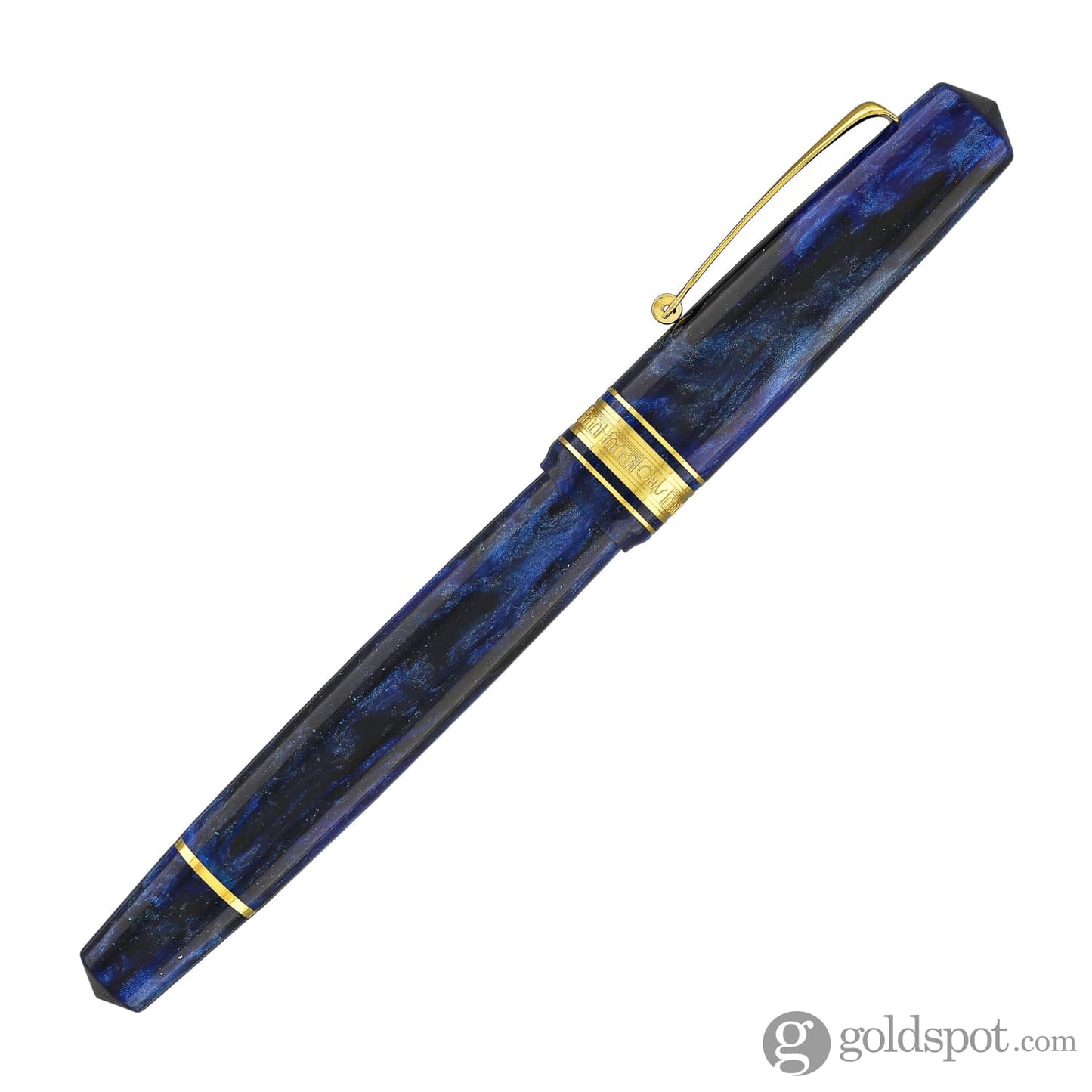Omas Bologna Fountain Pen in Azzurro Diamante (Diamond Blue) with Gold Trim Fountain Pen