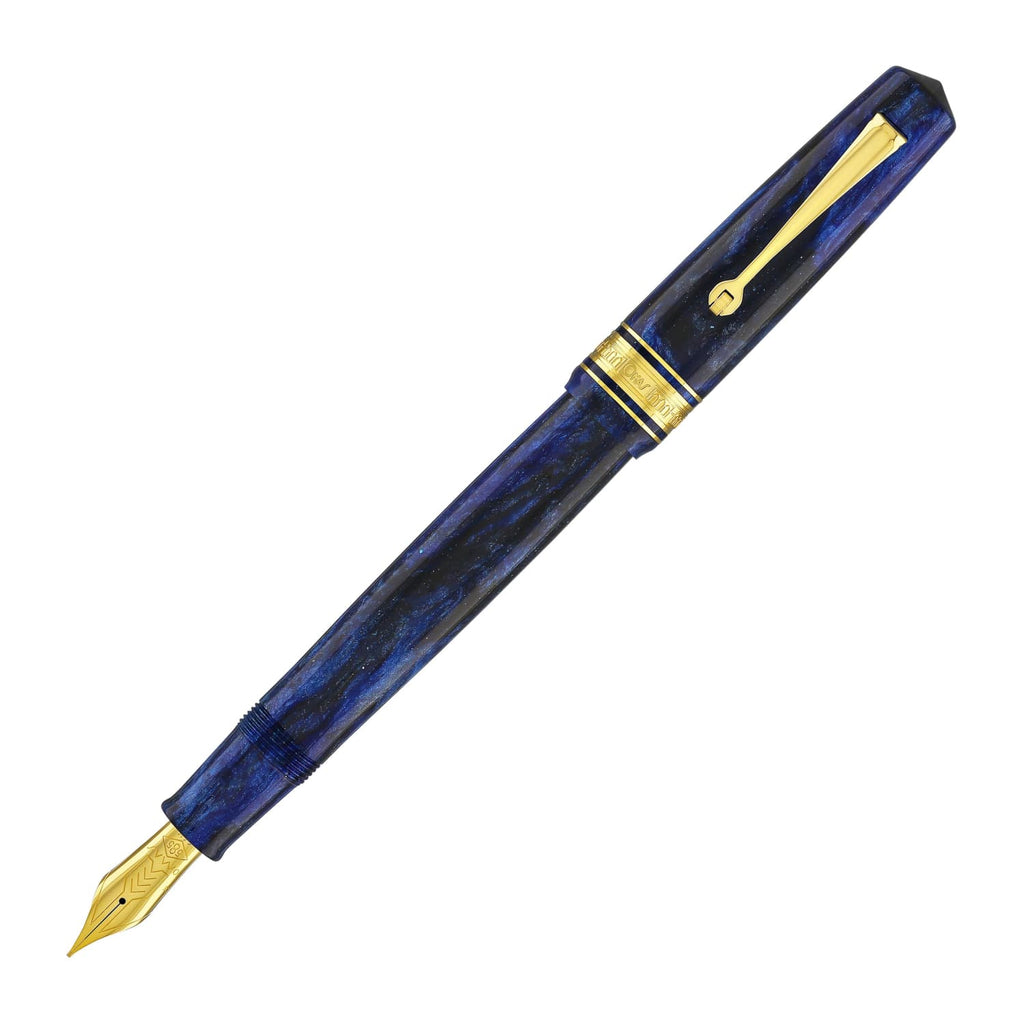 Omas Bologna Fountain Pen in Azzurro Diamante (Diamond Blue) with Gold Trim Fountain Pen