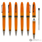 Omas Ogiva Ballpoint Pen in Arancione with Black Trim Ballpoint Pens