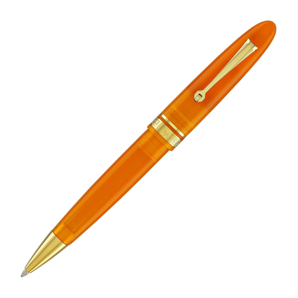 Omas Ogiva Ballpoint Pen in Arancione with Gold Trim Ballpoint Pens