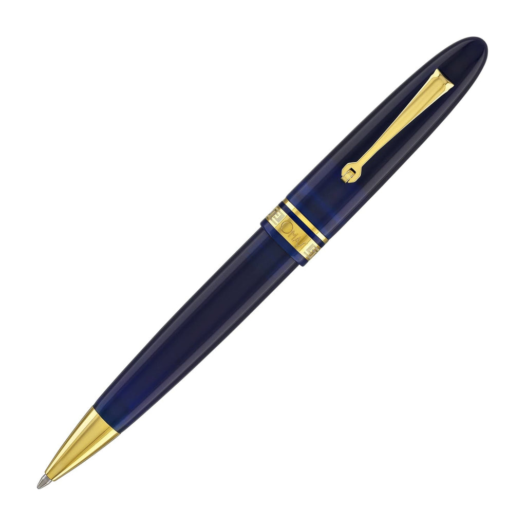 Omas Ogiva Ballpoint Pen in Blu with Gold Trim Ballpoint Pens