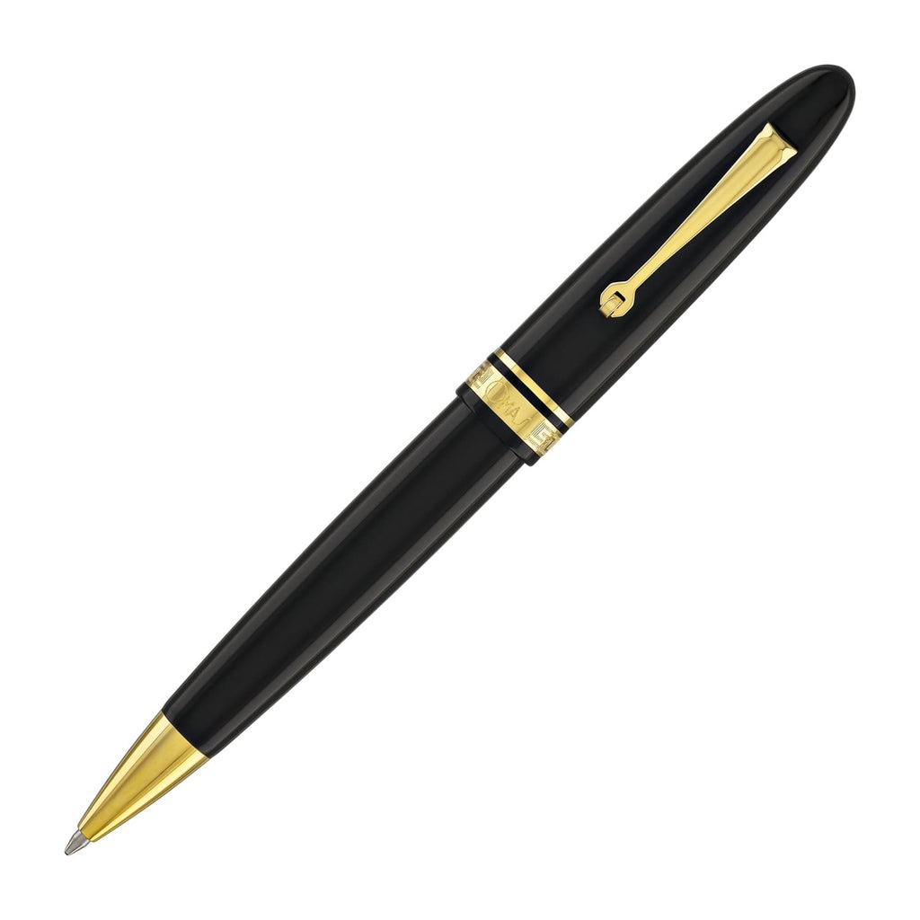 Omas Ogiva Ballpoint Pen in Nera with Gold Trim Ballpoint Pens