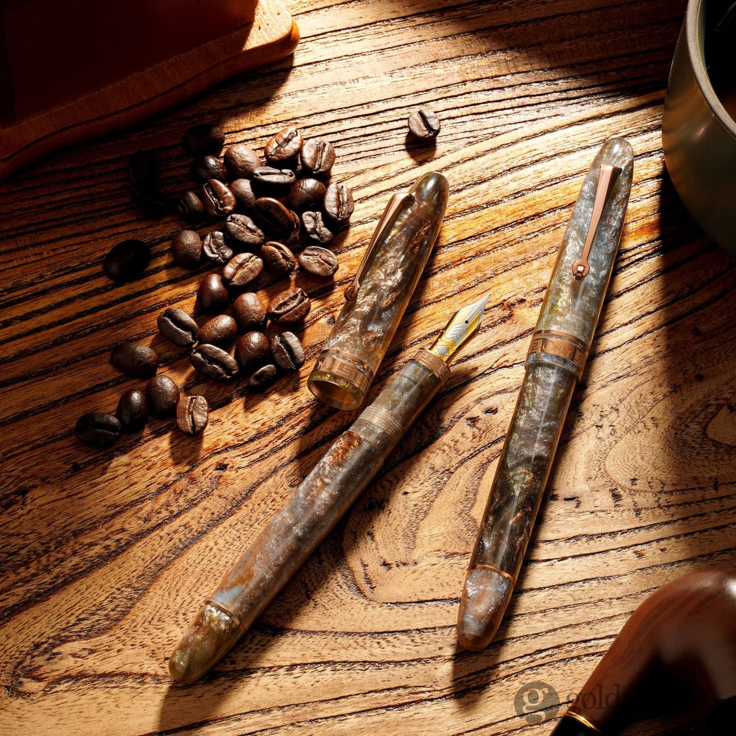 Omas Ogiva Cocktail Series Fountain Pen in Espresso Martini with Brown Trim Limited Edition Fountain Pen