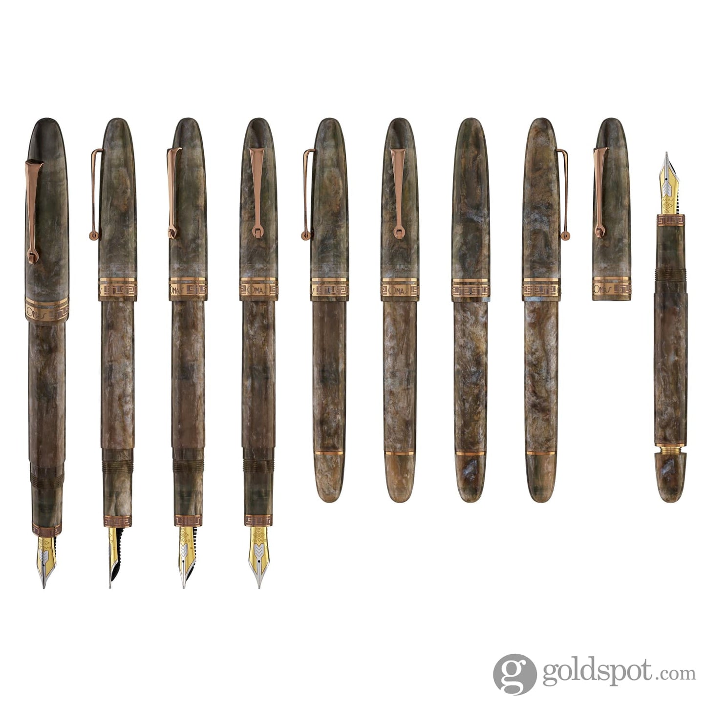 Omas Ogiva Cocktail Series Fountain Pen in Espresso Martini with Brown Trim Limited Edition Fountain Pen