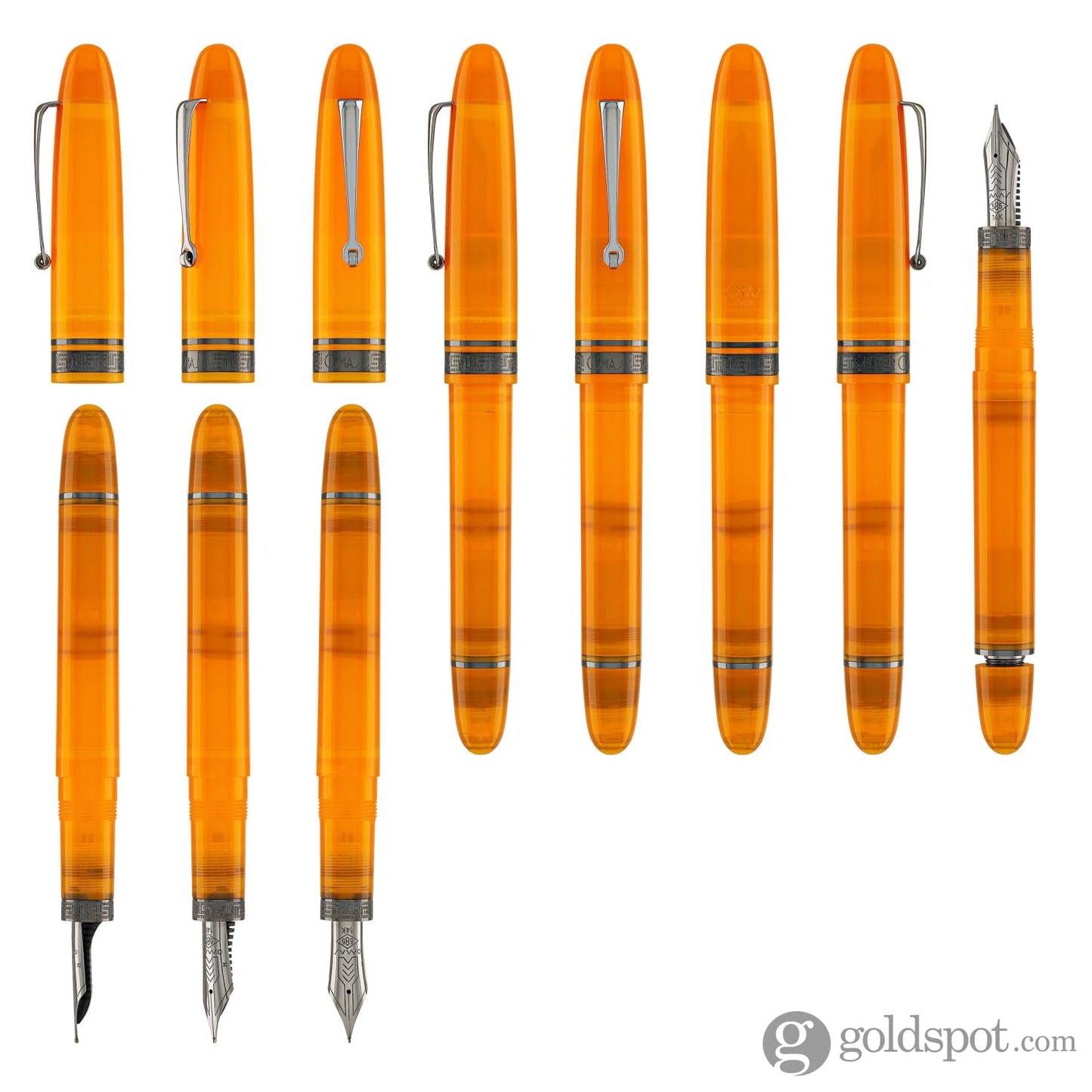 Omas Ogiva Fountain Pen in Arancione with Black Trim Fountain Pen