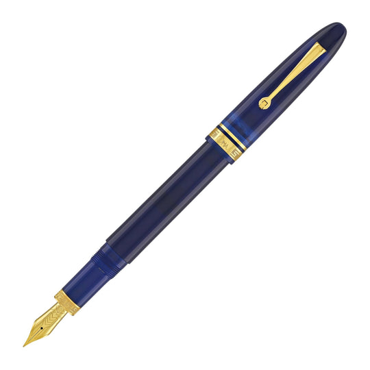 Omas Ogiva Fountain Pen in Blu with Gold Trim