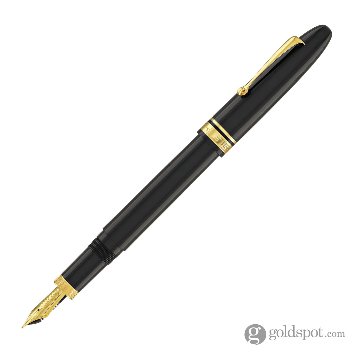 Omas Ogiva Fountain Pen in Nera with Gold Trim Fountain Pen