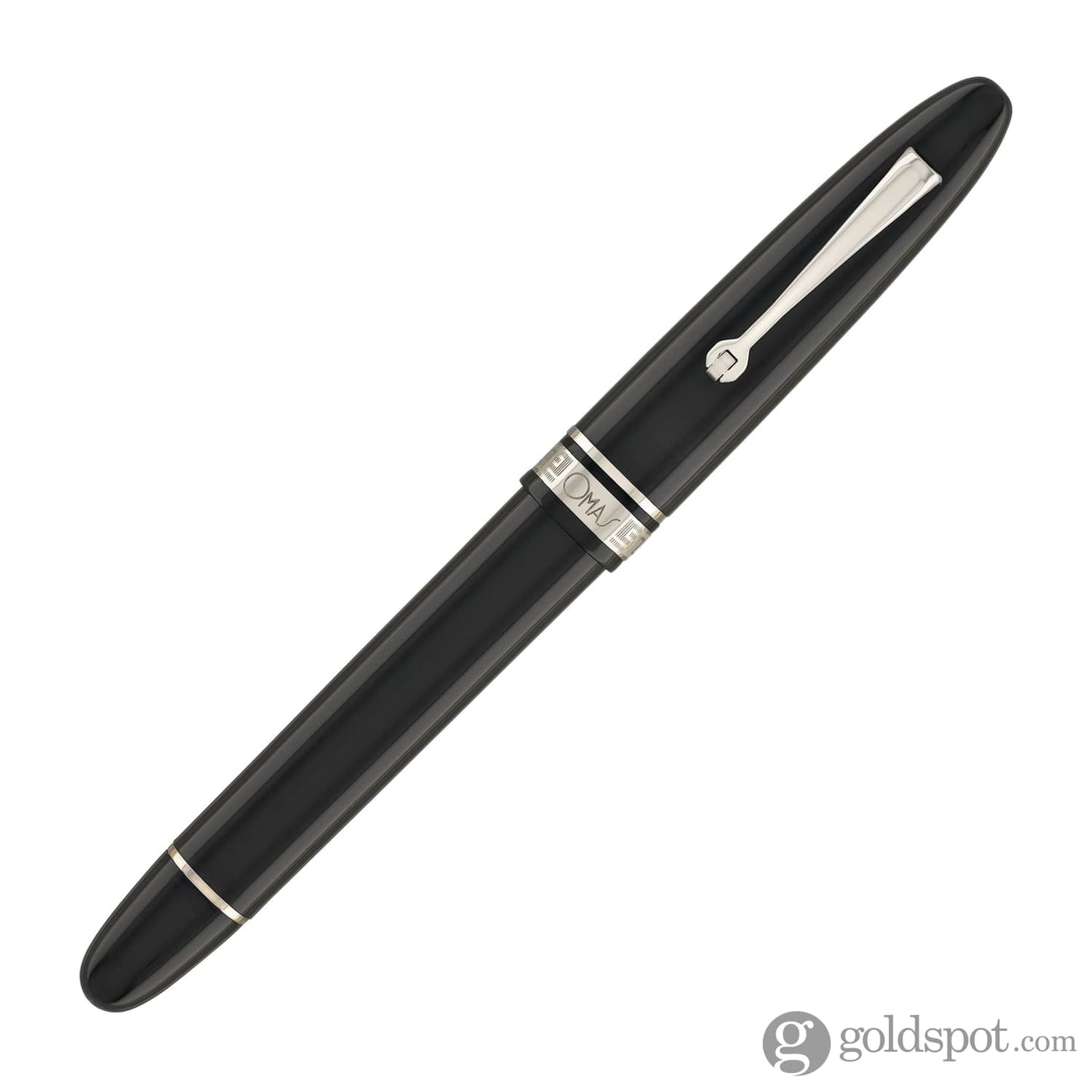 Omas Ogiva Fountain Pen in Nera with Silver Trim Fountain Pen