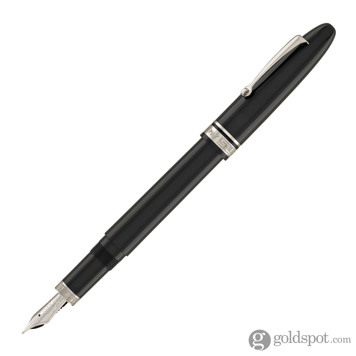 Omas Ogiva Fountain Pen in Nera with Silver Trim Fountain Pen