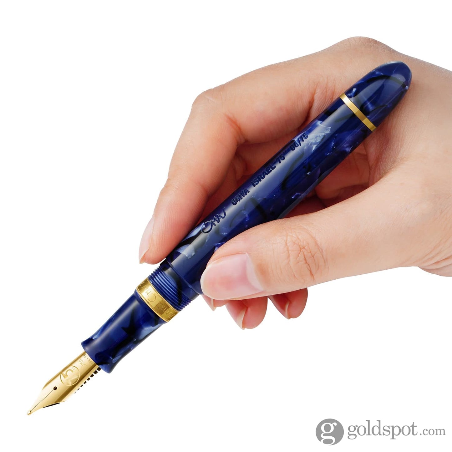 Omas Ogiva Israel 75th Anniversary Fountain Pen - 18kt Gold Nib Fountain Pen