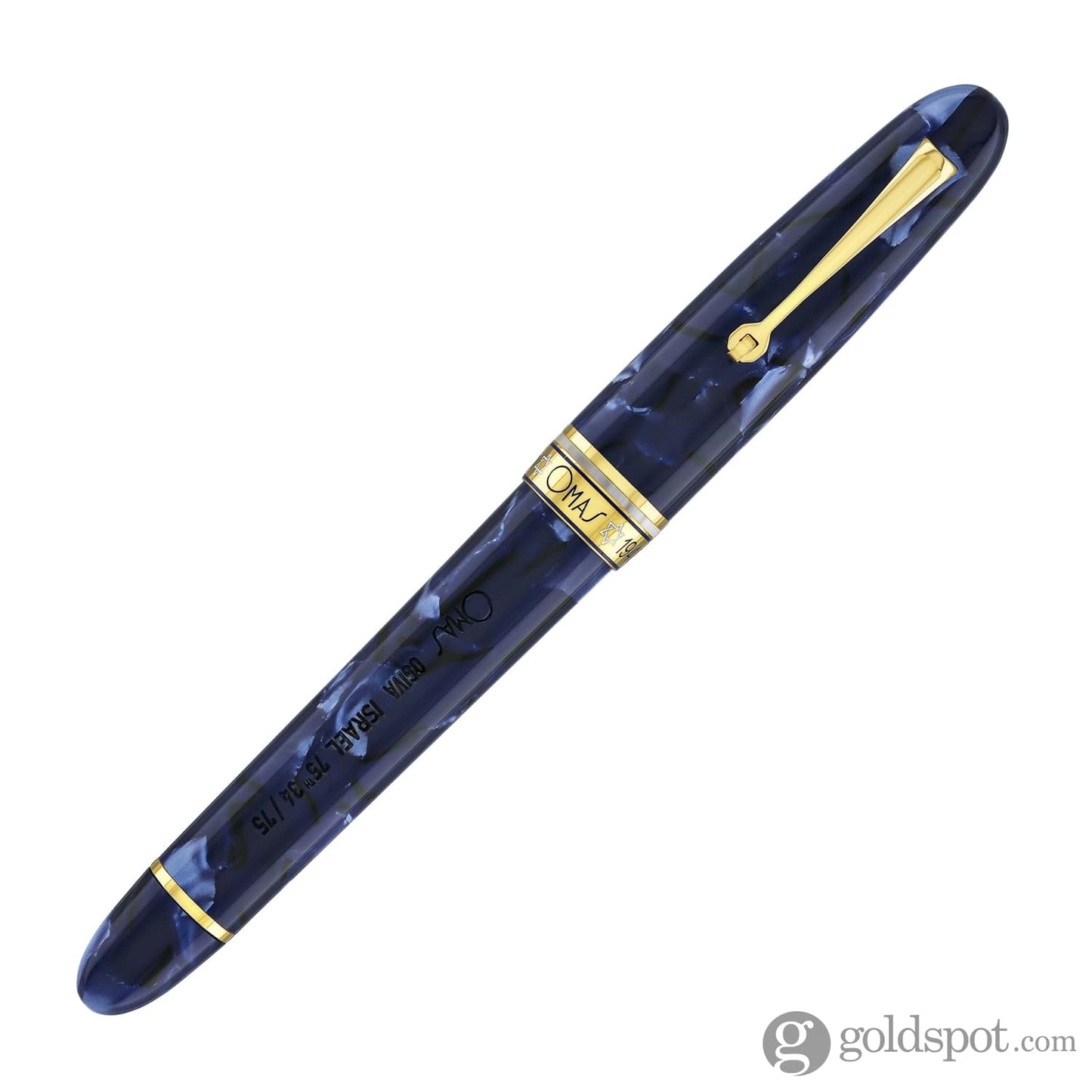 Omas Ogiva Israel 75th Anniversary Fountain Pen - 18kt Gold Nib Fountain Pen