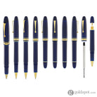 Omas Ogiva Rollerball Pen in Blu with Gold Trim Rollerball Pen