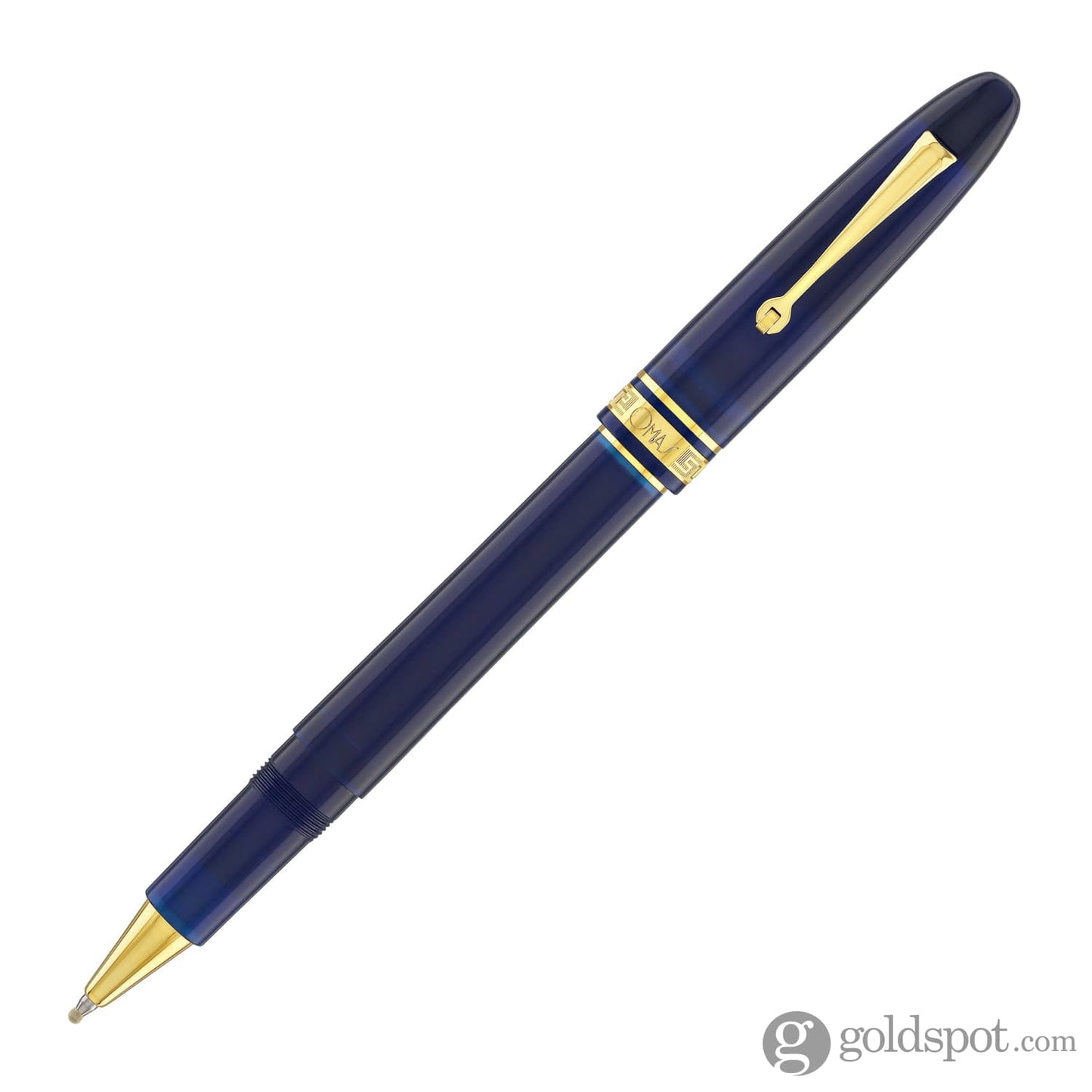 Omas Ogiva Rollerball Pen in Blu with Gold Trim Rollerball Pen