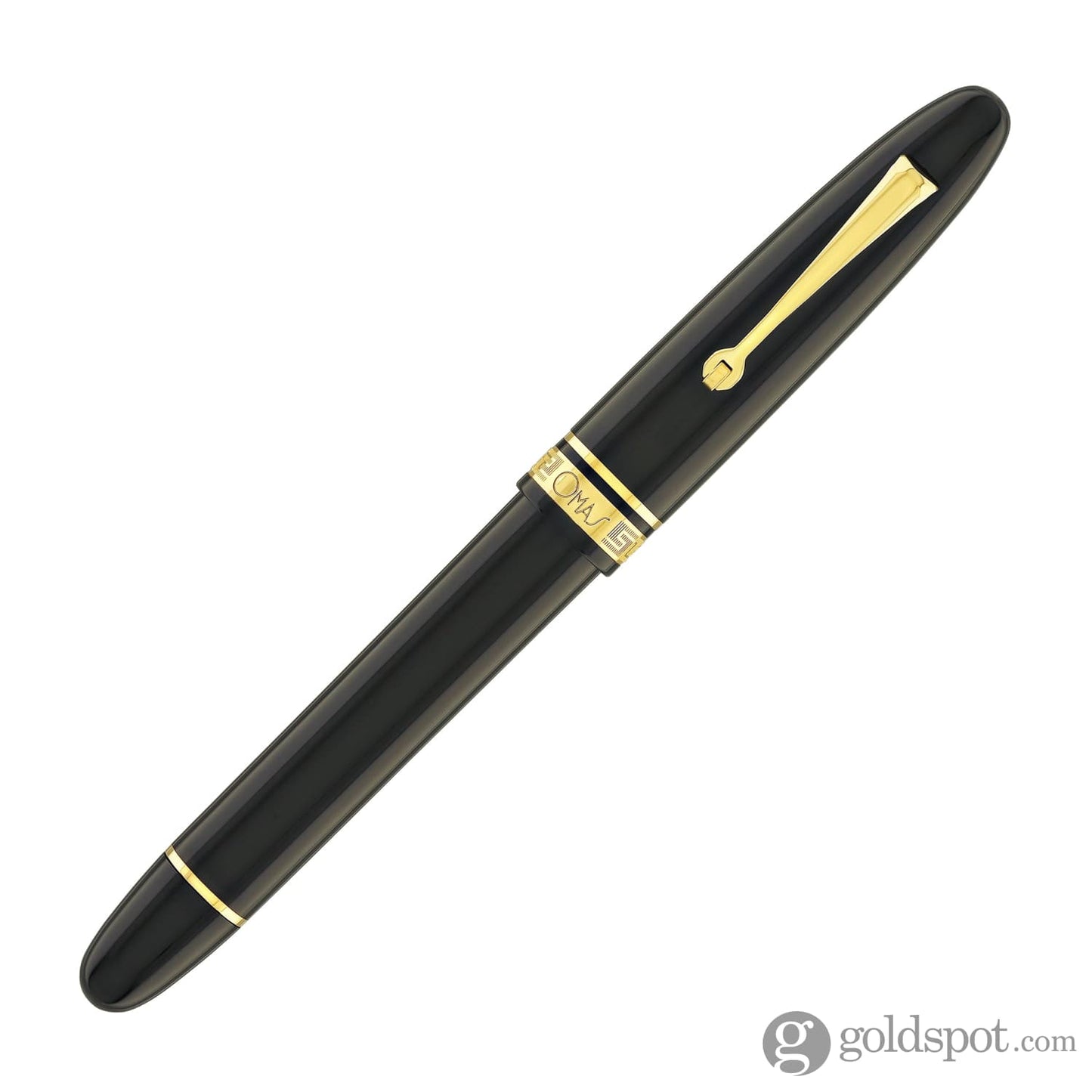 Omas Ogiva Rollerball Pen in Nera with Gold Trim Rollerball Pen