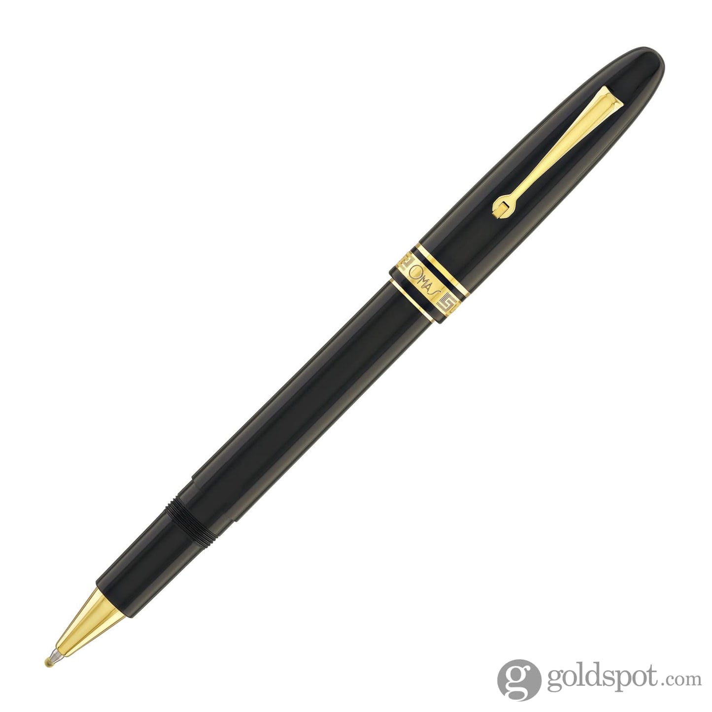 Omas Ogiva Rollerball Pen in Nera with Gold Trim Rollerball Pen