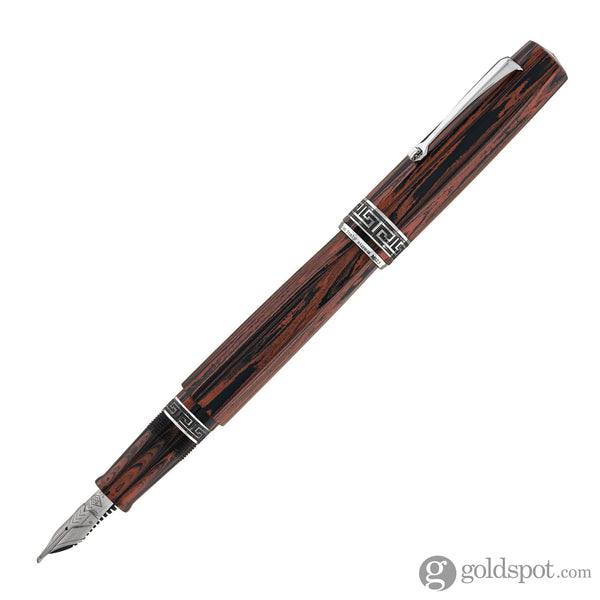 Omas Paragon Calligrafia in Red Ebonite with Ruthenium Trim Fountain Pen