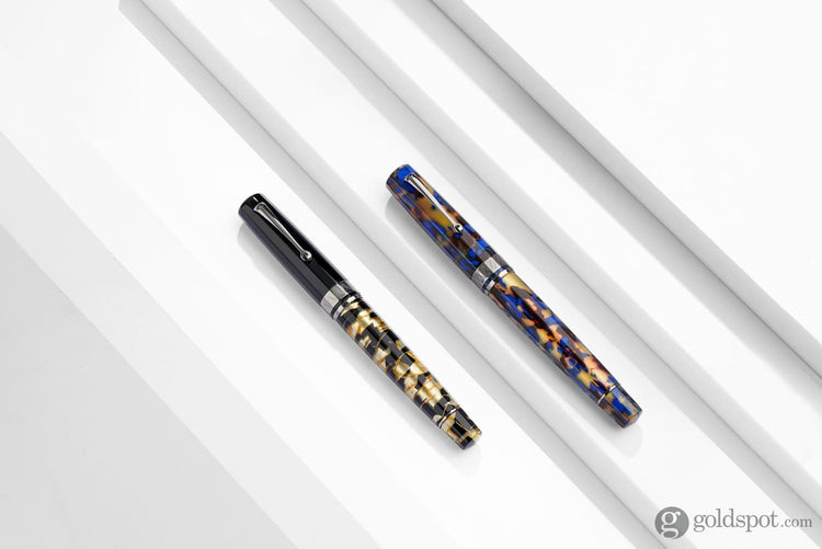 Omas Paragon Fountain Pen in Black Lucens with Black Trim Fountain Pen