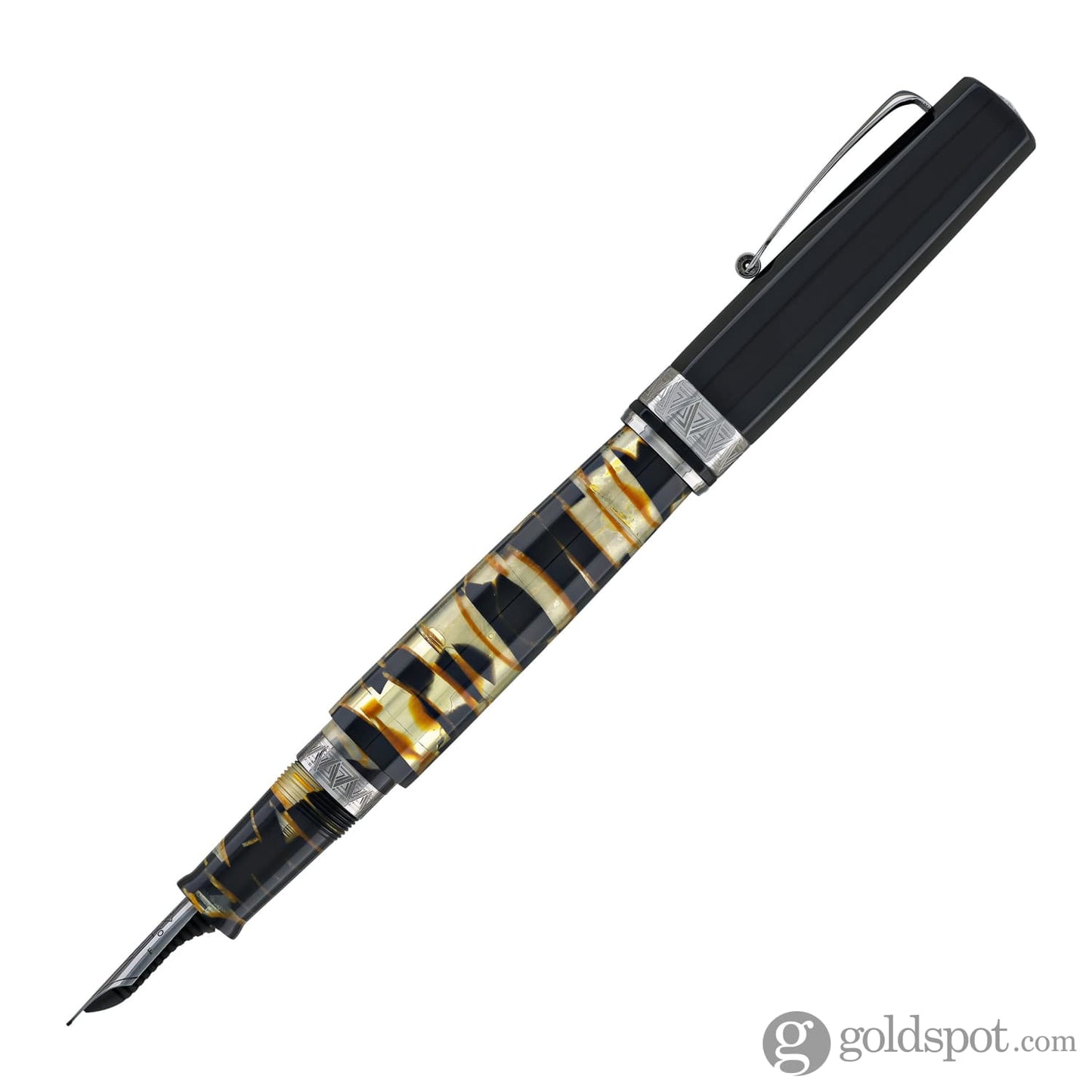 Omas Paragon Fountain Pen in Black Lucens with Black Trim Fountain Pen
