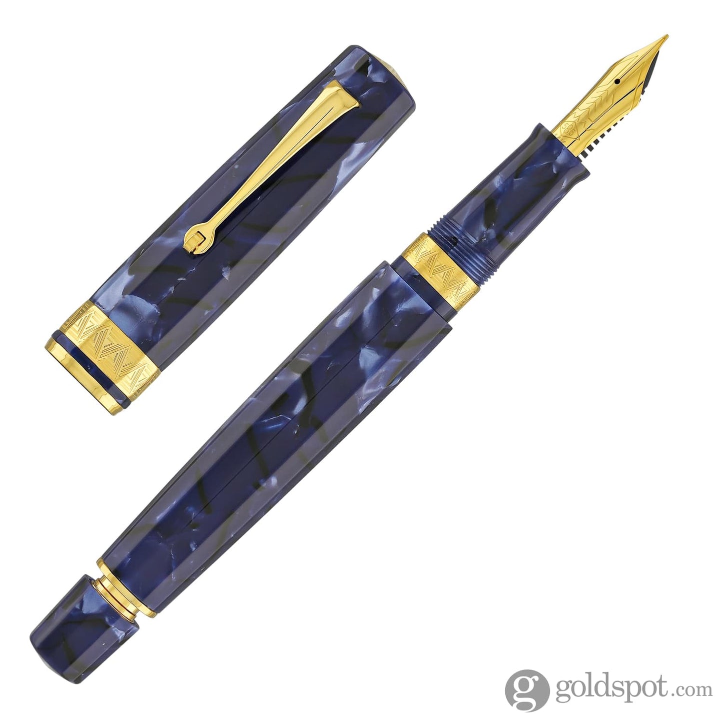 Omas Paragon Fountain Pen in Blue Royale with Gold Trim Fountain Pen