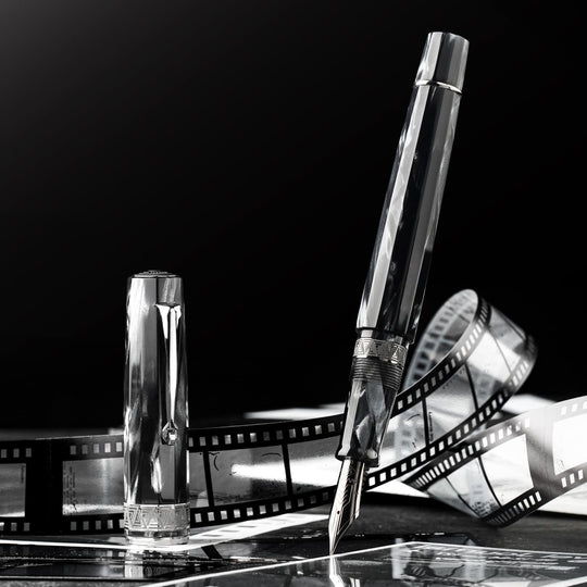 Omas Paragon Fountain Pen in Grigio Perla with Ruthenium Trim