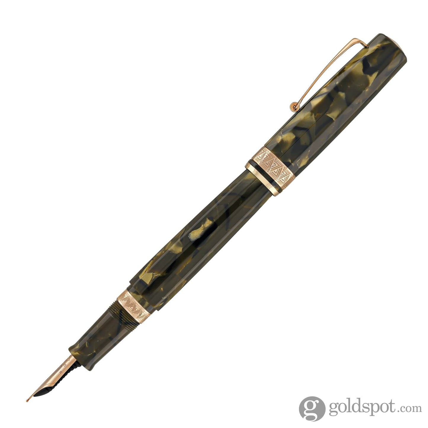 Omas Paragon Fountain Pen in Saft Green with Rose Gold Trim Fountain Pen