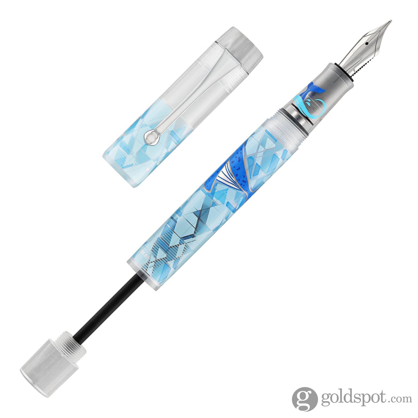Opus 88 Demonstrator Fountain Pen in Blue Whale