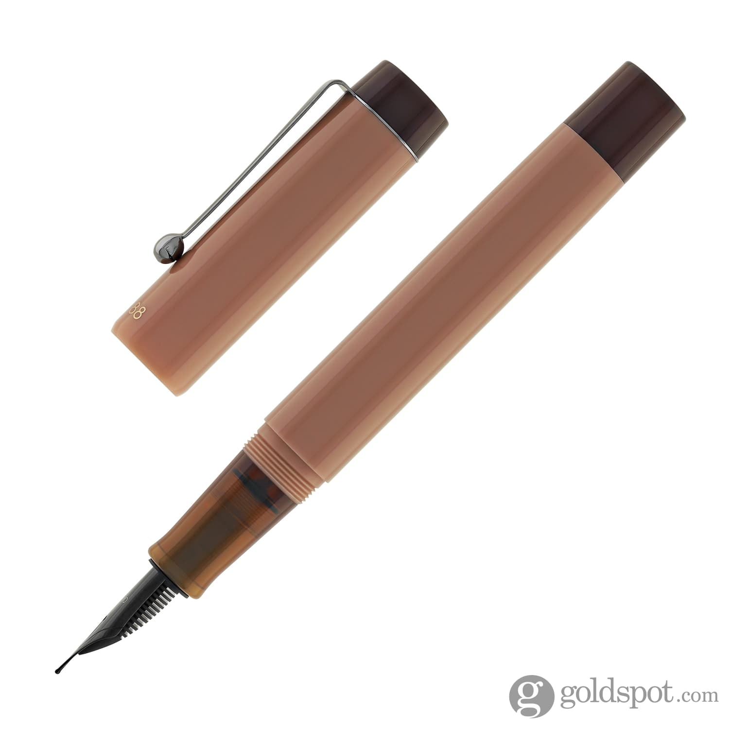 Opus 88 Demonstrator Fountain Pen in Mocha Mousse PVD 2025