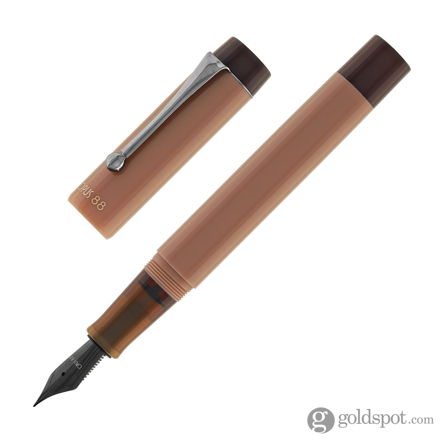 Opus 88 Demonstrator Fountain Pen in Mocha Mousse PVD 2025 Fountain Pen