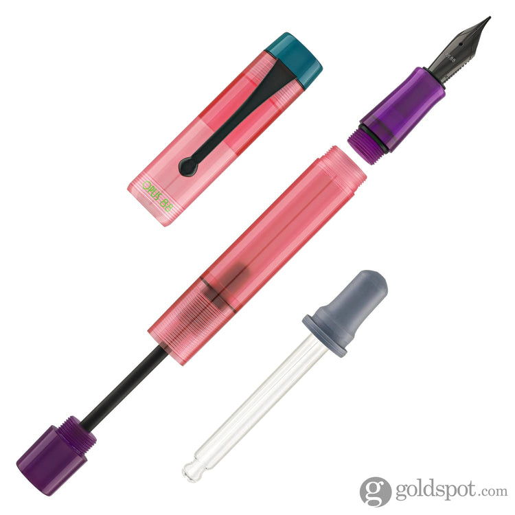 Opus 88 Koloro Demonstrator Fountain Pen in Pink PVD 2024 Fountain Pen