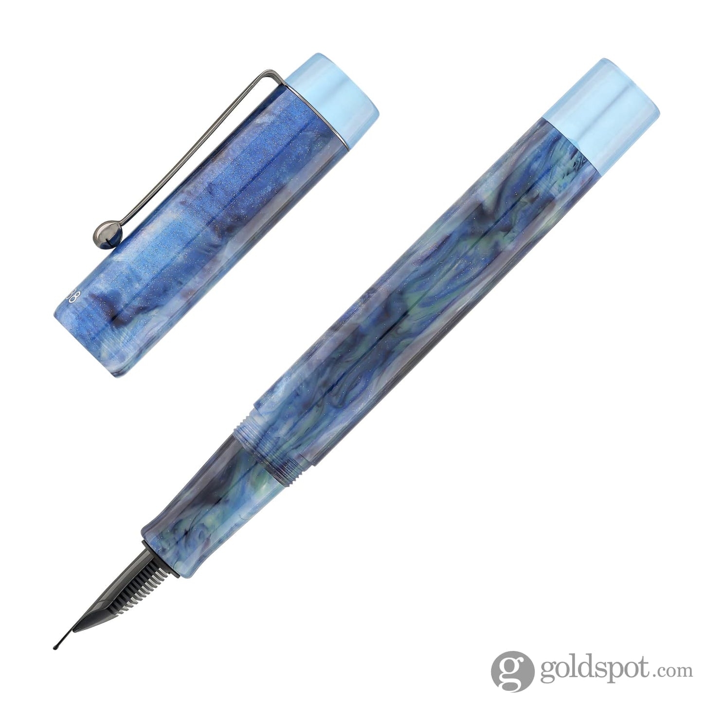 Opus 88 Demonstrator Fountain Pen in Sapphire Fountain Pen