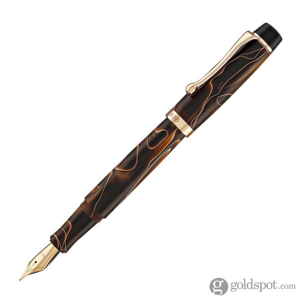 Opus 88 Harmony Fountain Pen in Brown with Rose Gold Fountain Pen