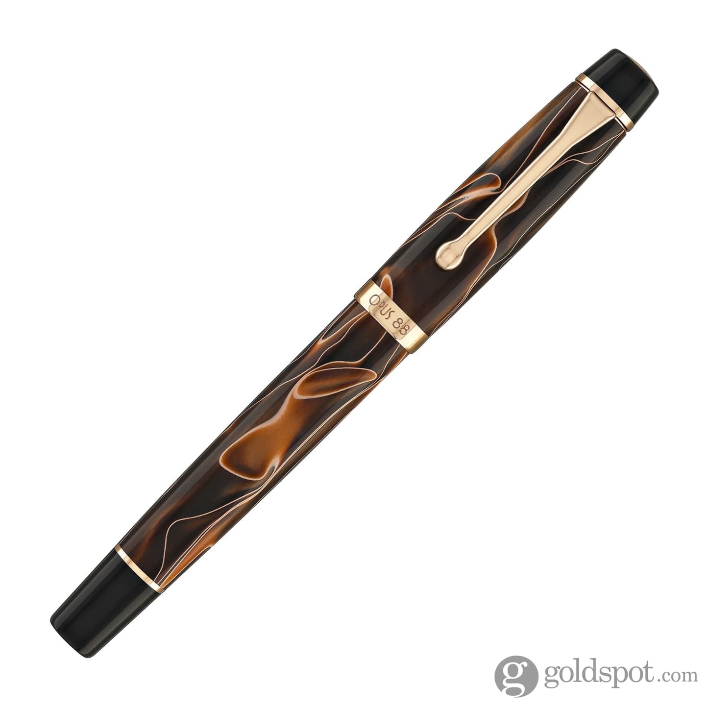 Opus 88 Harmony Fountain Pen in Brown with Rose Gold Fountain Pen