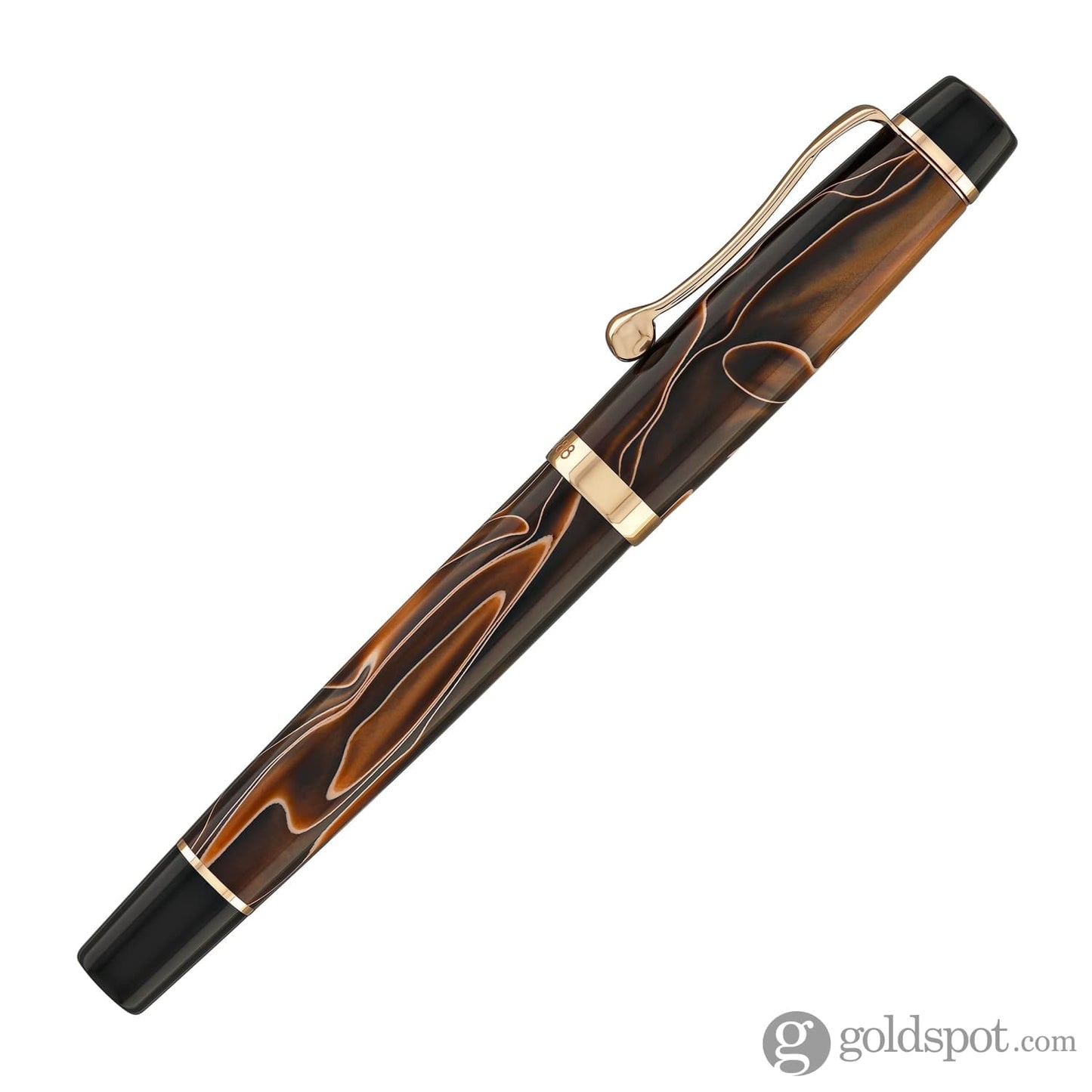 Opus 88 Harmony Fountain Pen in Brown with Rose Gold Fountain Pen