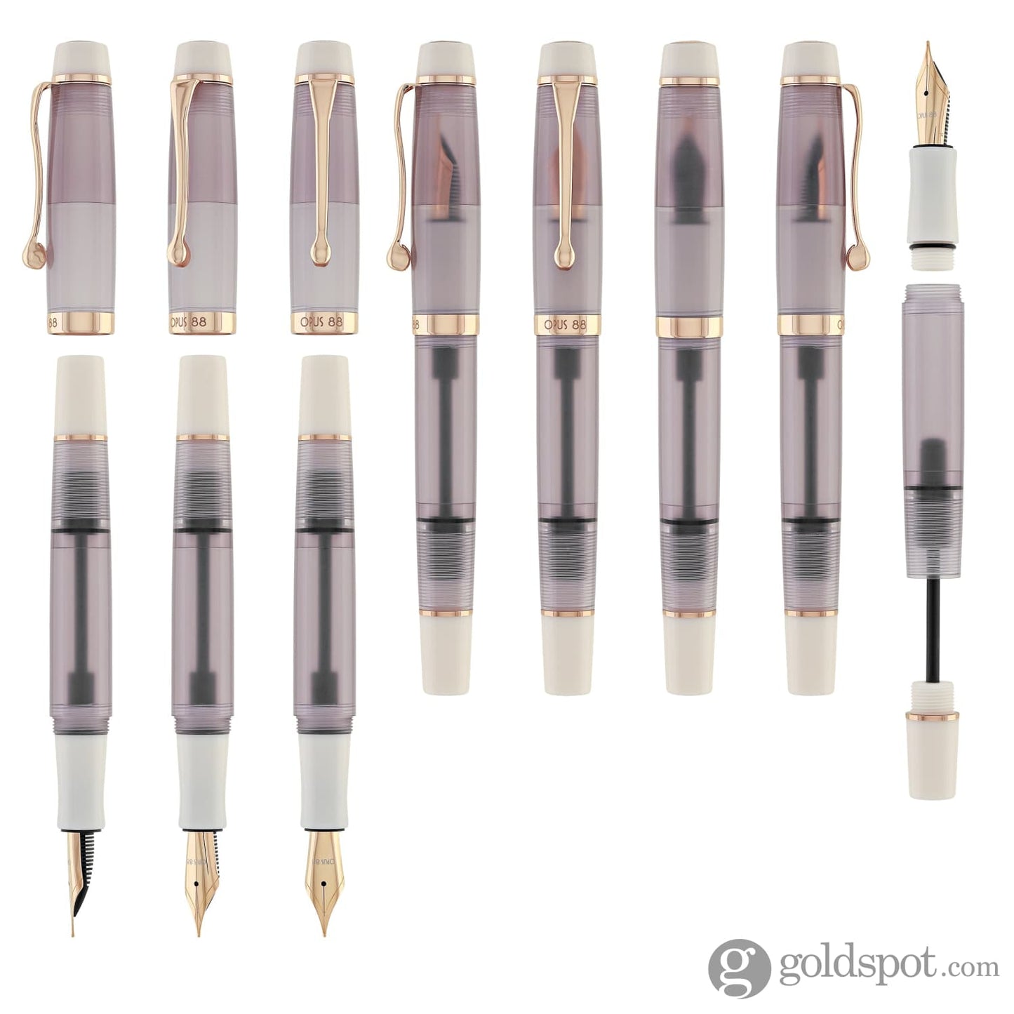 Opus 88 Harmony Fountain Pen in Mocha Mousse with Rose Gold Fountain Pen