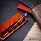 Opus 88 Harmony Fountain Pen in Red Grey Marble with Rose Gold Fountain Pen