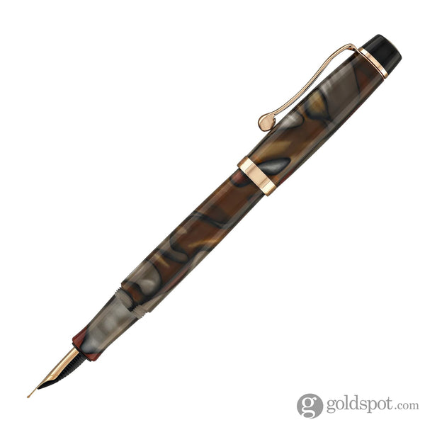 Opus 88 Harmony Fountain Pen in Red Grey Marble with Rose Gold Fountain Pen