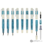 Opus 88 Koloro Fountain Pen in White and Blue Fountain Pen