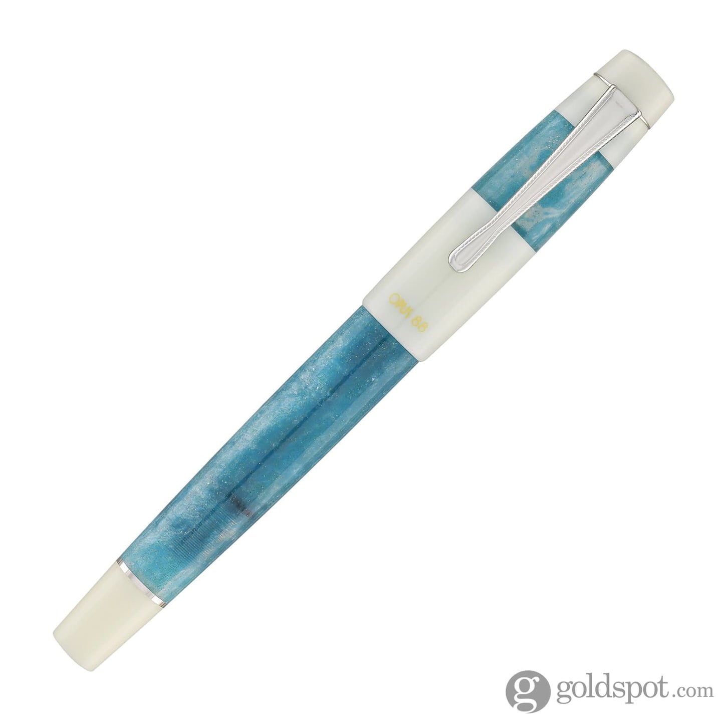 Opus 88 Koloro Fountain Pen in White and Blue Fountain Pen