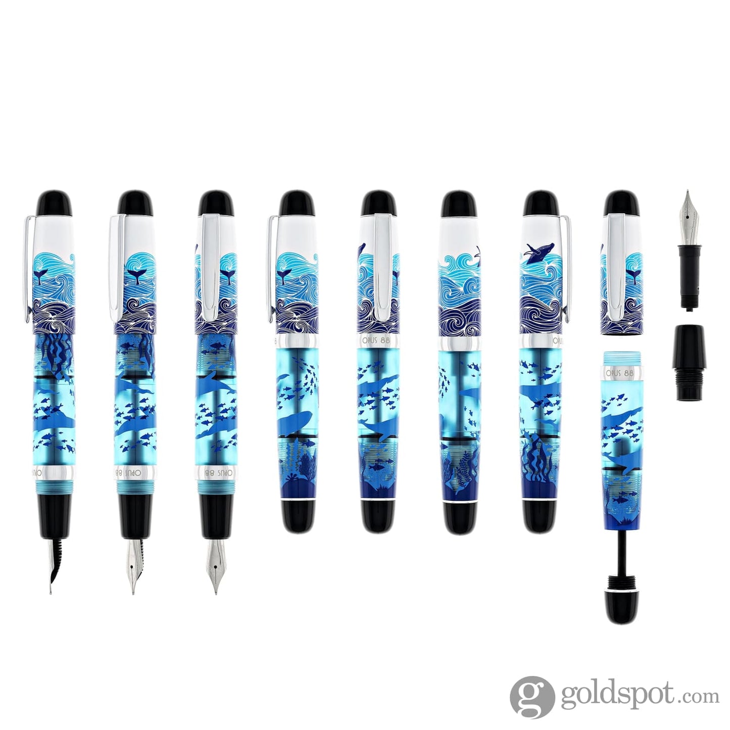 Opus 88 Mini Fountain Pen in Baby Beluga Fountain Pen