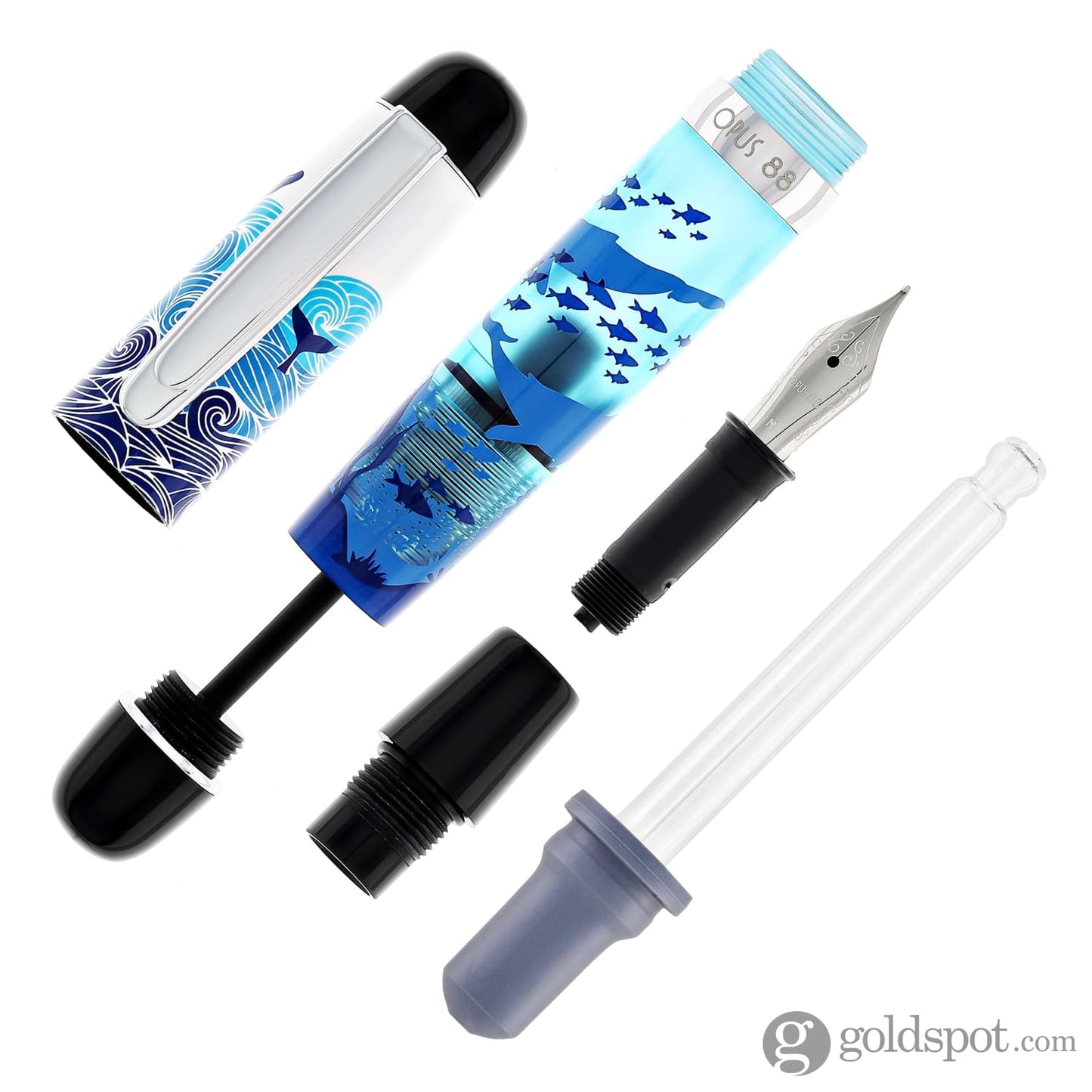 Opus 88 Mini Fountain Pen in Baby Beluga Fountain Pen