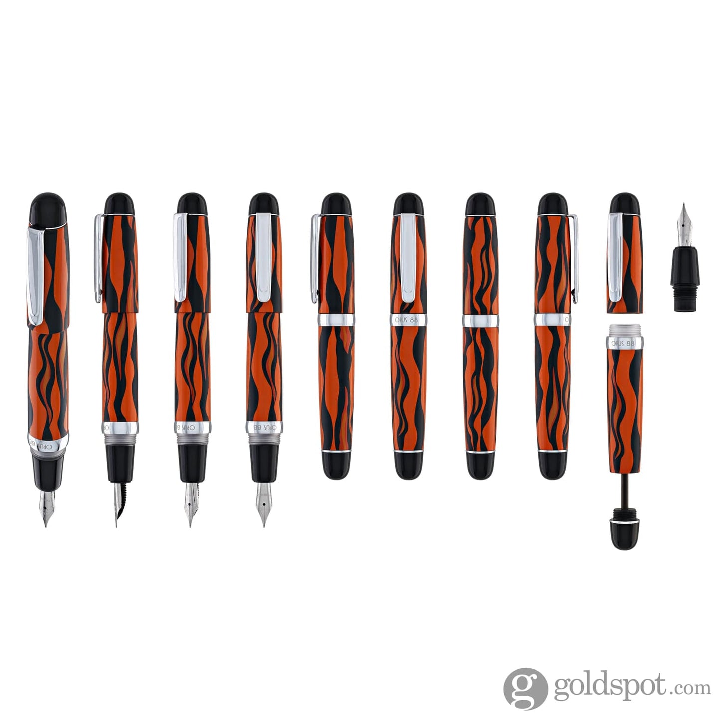 Opus 88 Mini Fountain Pen in Bengal Tiger Fountain Pen