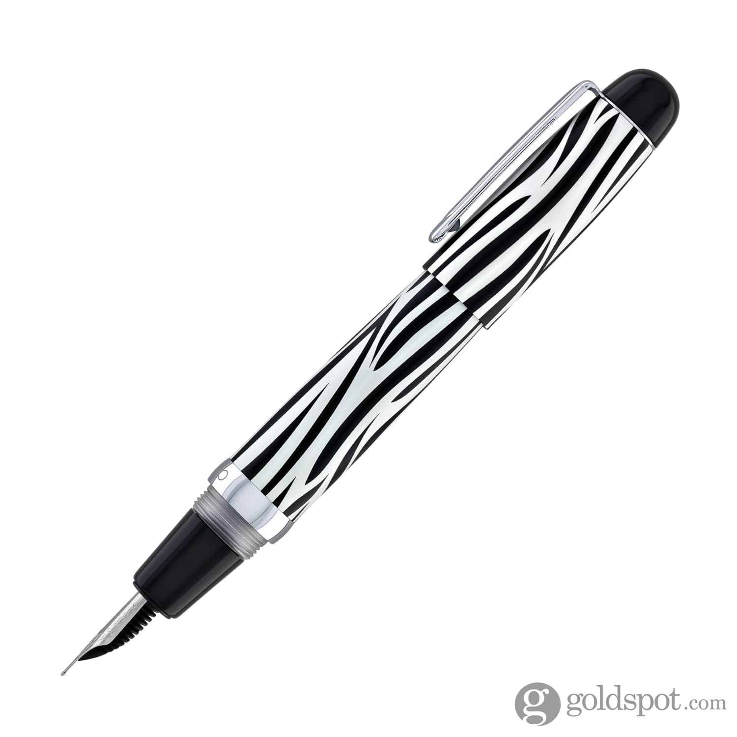 Opus 88 Mini Fountain Pen in Savannah Zebra - Goldspot Pens