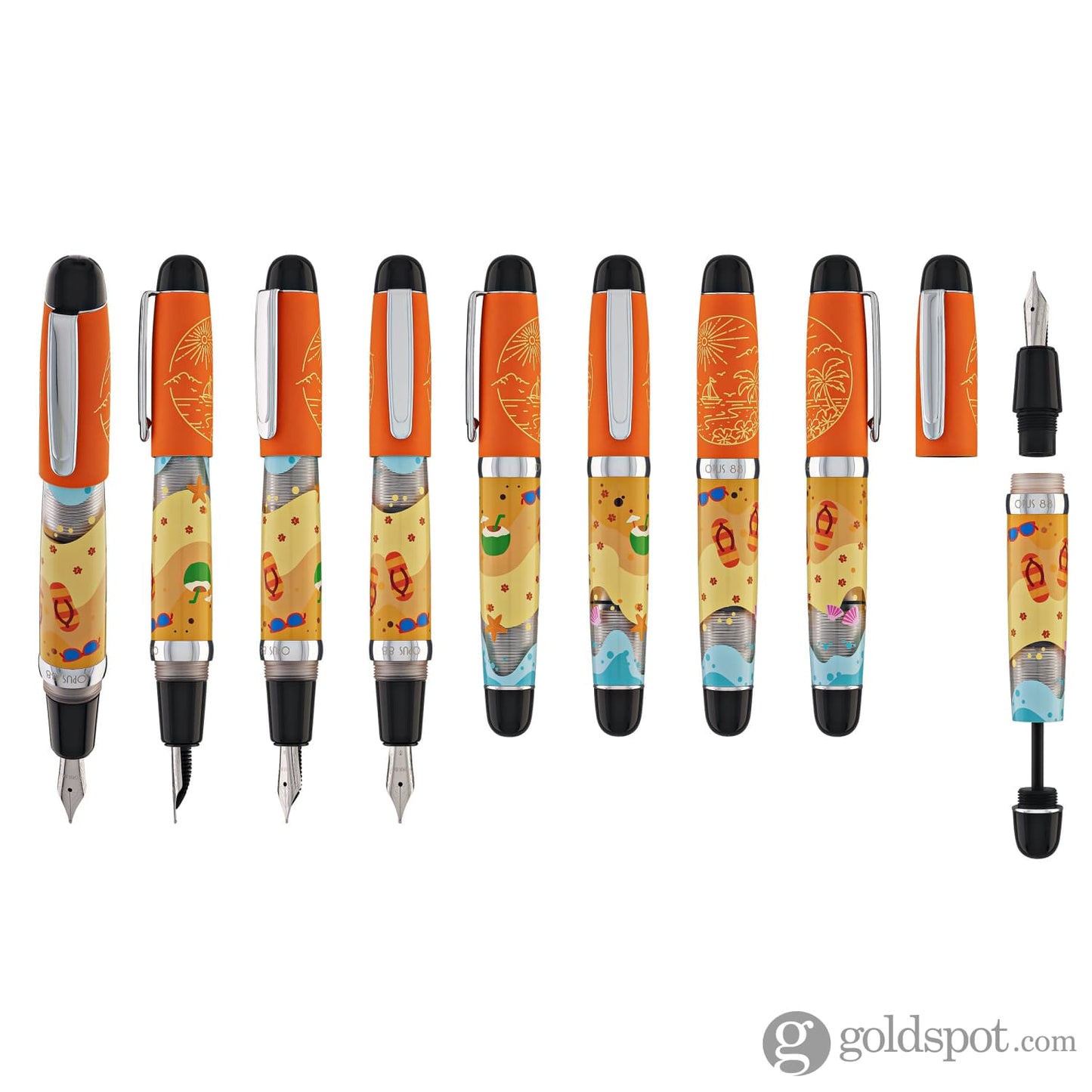 Opus 88 Mini Fountain Pen in Summer Strike Fountain Pen