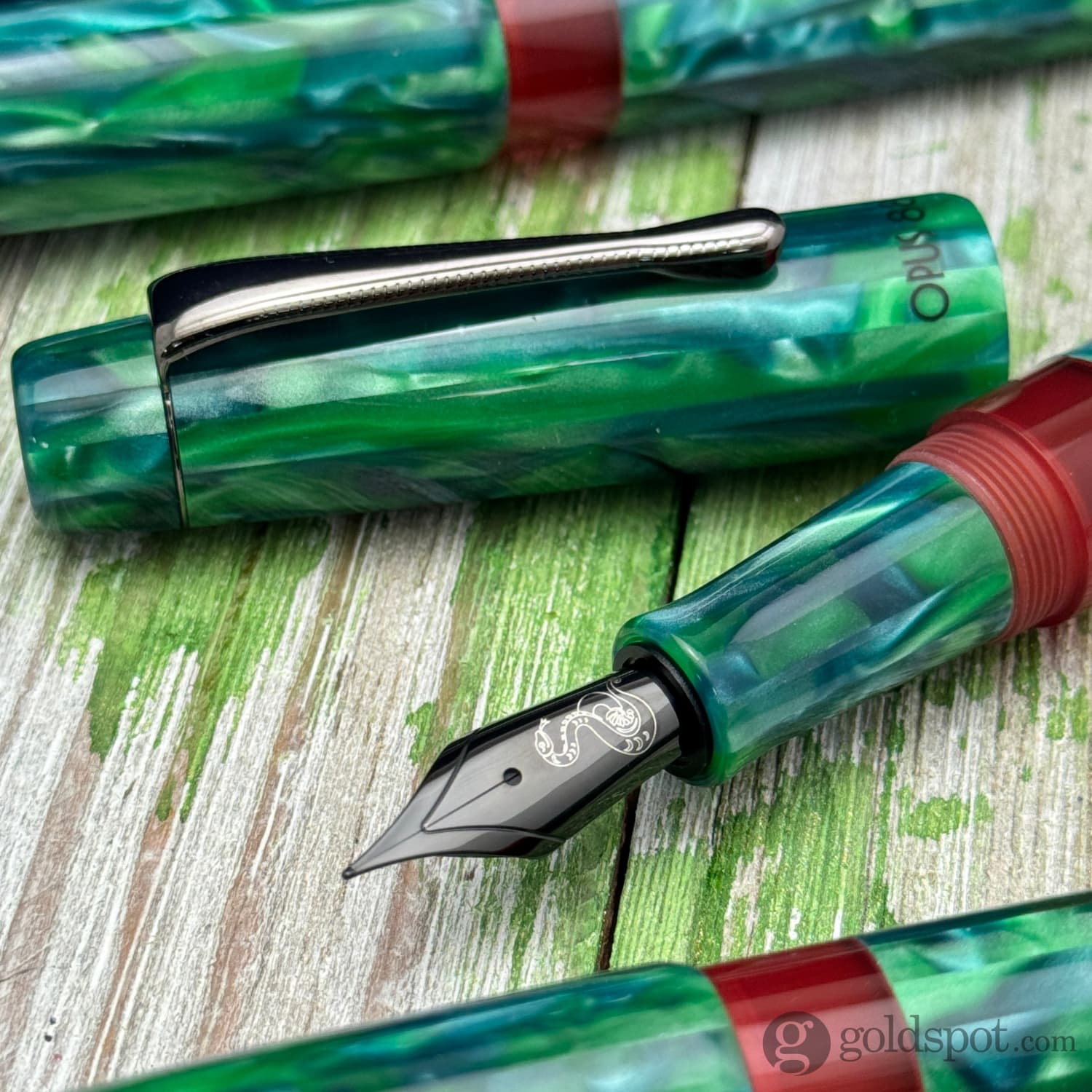 Opus 88 Minty Fountain Pen in Year of the Snake - Goldspot Pens