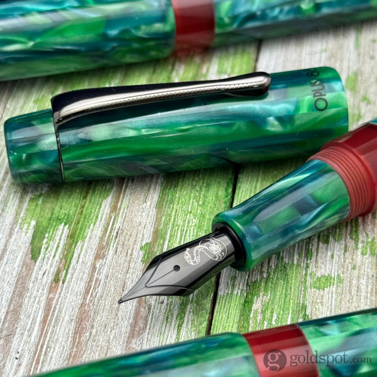 Opus 88 Minty Fountain Pen in Year of the Snake Fountain Pen