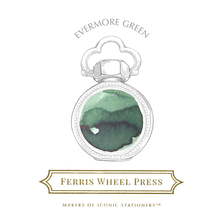 Ferris Wheel Press Bottled Ink in Evermore Green