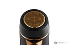 Parker Duofold 135th Anniversary Centennial Fountain Pen in Black with Gold Trim - 18K Gold Fountain Pen